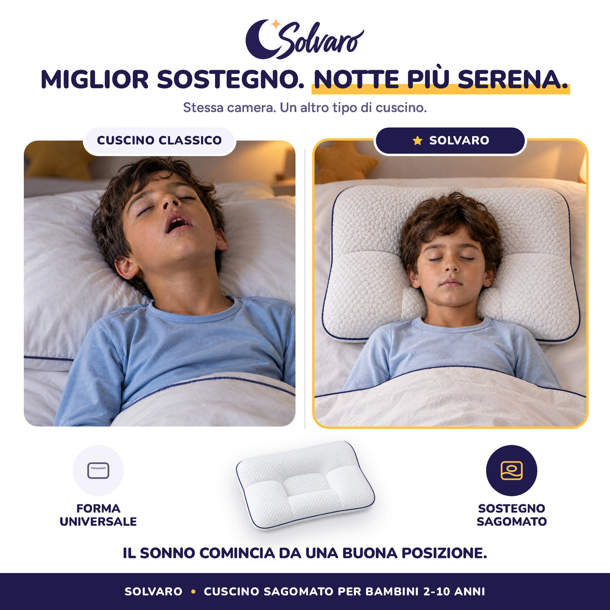 Miglior sostegno, notte più serena: cuscino classico a bocca aperta contro cuscino Solvaro a bocca chiusa